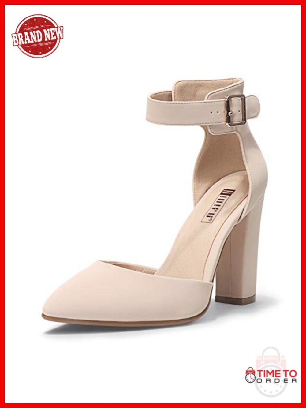 IDIFU Women's Closed Toe High Heels Pumps Pointed Toe Dress Shoes